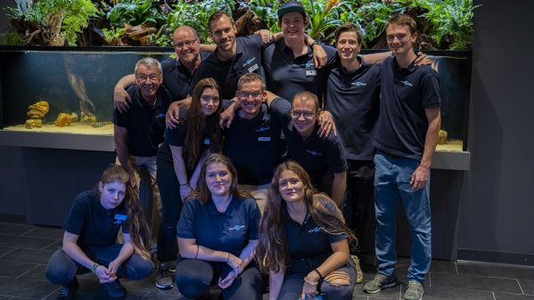 Aquatrend-Team bei der Arbeit